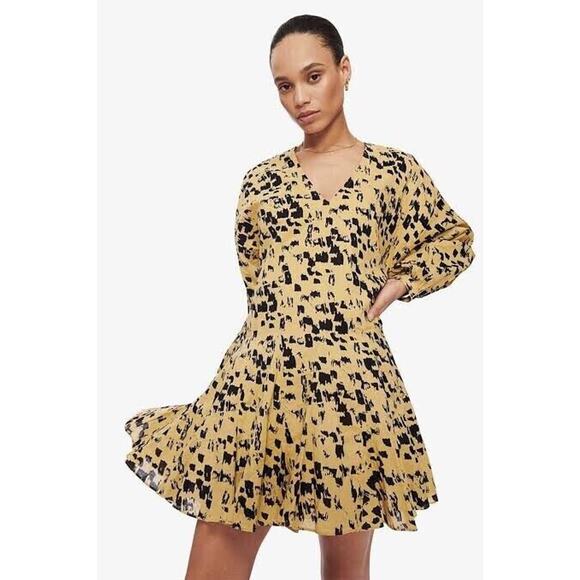 ANINE BING Peyton Flowy Oversized Dress in Painterly Leo Multi in Size XS NWOT - Picture 4 of 16